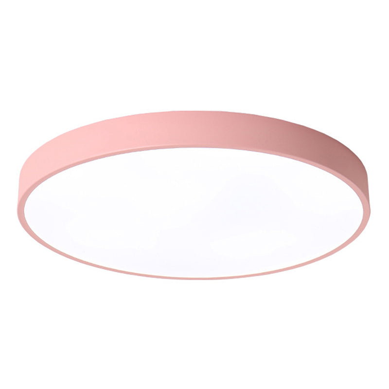 Macaron Acrylic Round Flushmount Ceiling Lights for Living Room