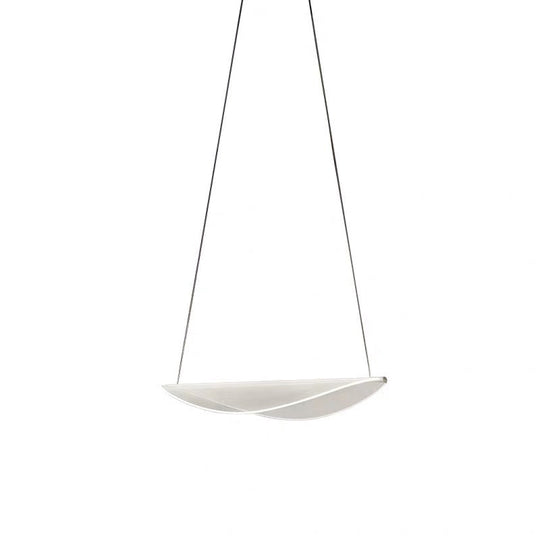 White Leaf Acrylic Pendant Light for Bedroom with LED Suspension