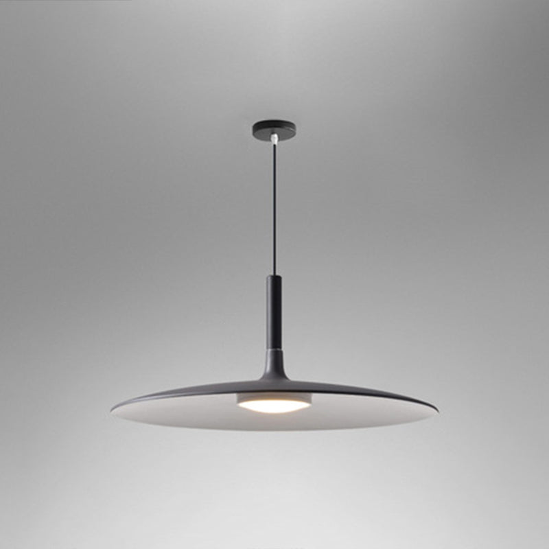 Minimalist Metal Led Pendant Lamp - Flying Saucer Style For Restaurants Coffee / 14