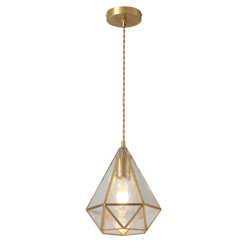 Corinne - Tiffany Suspended Lighting Fixture Tiffany Style Shaded Glass Hanging Pendant with Brass Canopy