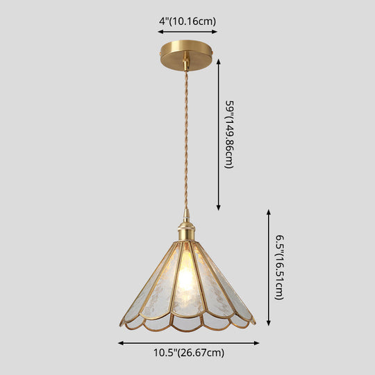 Corinne - Tiffany Suspended Lighting Fixture Tiffany Style Shaded Glass Hanging Pendant with Brass Canopy