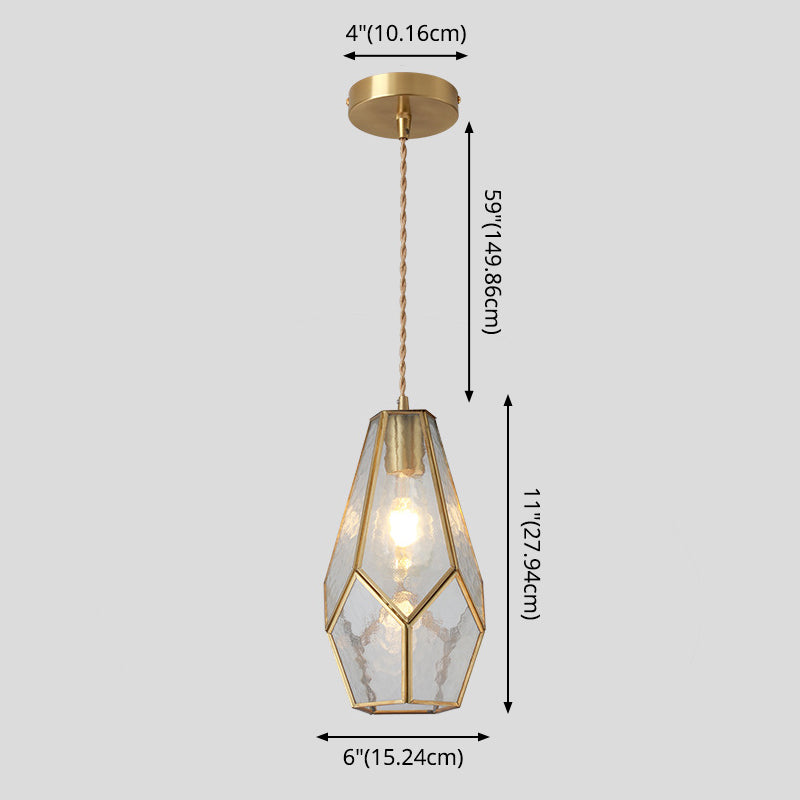 Corinne - Tiffany Suspended Lighting Fixture Tiffany Style Shaded Glass Hanging Pendant with Brass Canopy