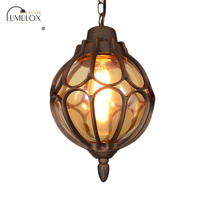 Vintage style Orb Pendant Lamp Suspension Lamp in Black/Bronze/Gold