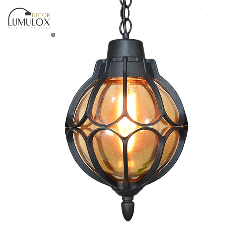 Vintage style Orb Pendant Lamp Suspension Lamp in Black/Bronze/Gold