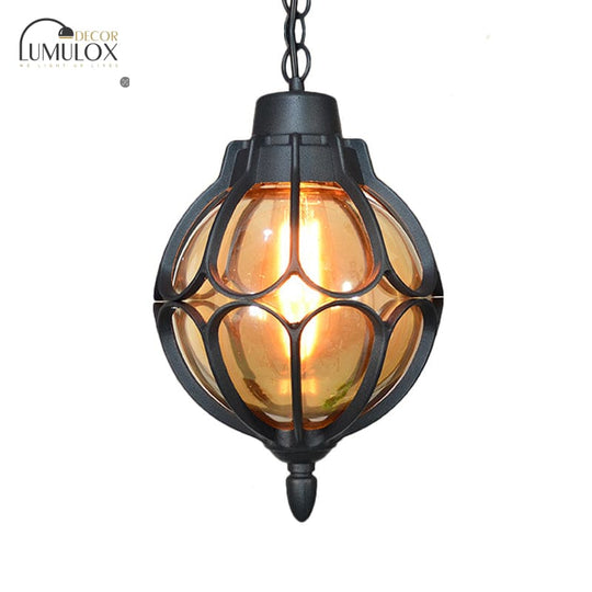 Vintage style Orb Pendant Lamp Suspension Lamp in Black/Bronze/Gold