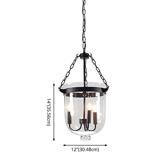 Industrial 3-Light Pendant Lamp with Adjustable Chain for Dining Room