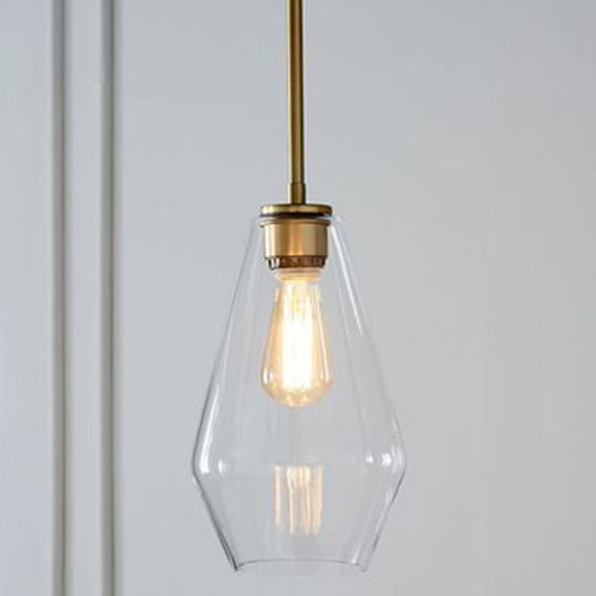 Minimalist Cup-Shaped Ceiling Pendant Light With Glass Shade