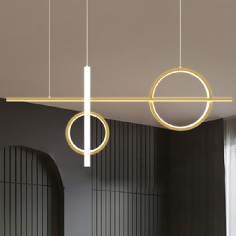 Contemporary Led Suspension Ceiling Lamp With Acrylic Shade - Stylish Parlour Pendant Lighting