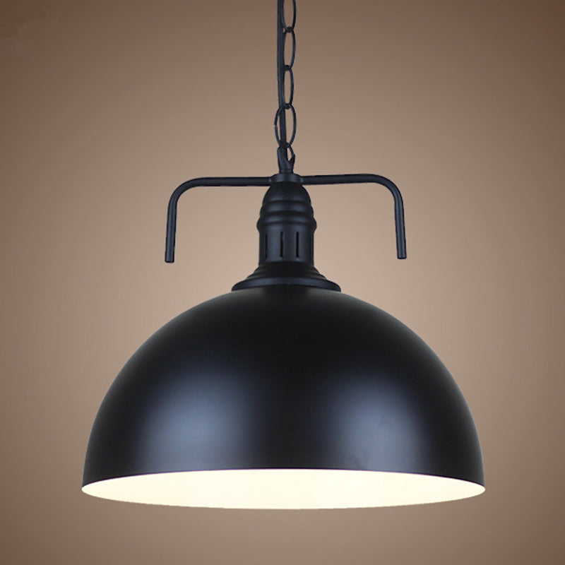 Vintage Style Pendant Lighting Fixture Coffee Shop Hanging Lamp With Swivel Joint And Black Metal