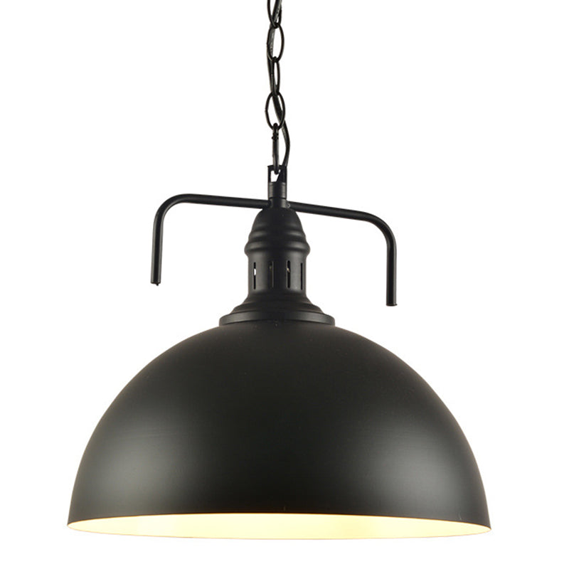 Vintage Style Pendant Lighting Fixture Coffee Shop Hanging Lamp With Swivel Joint And Black Metal