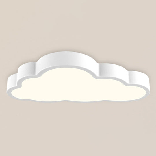 Modern Cloud Acrylic Led Flush Ceiling Light For Bedroom