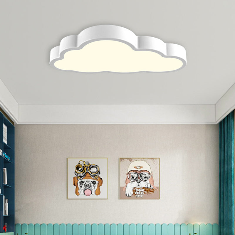 Modern Cloud Acrylic Led Flush Ceiling Light For Bedroom