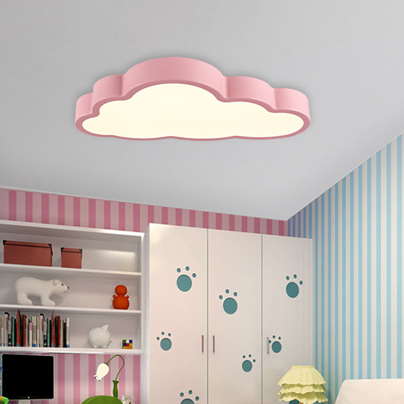 Modern Cloud Acrylic Led Flush Ceiling Light For Bedroom