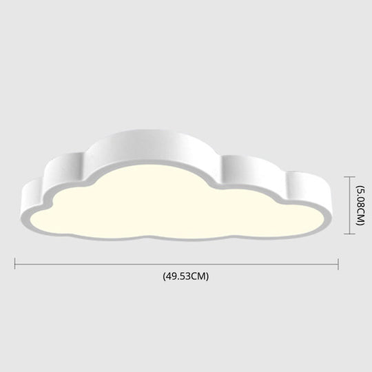 Modern Cloud Acrylic Led Flush Ceiling Light For Bedroom