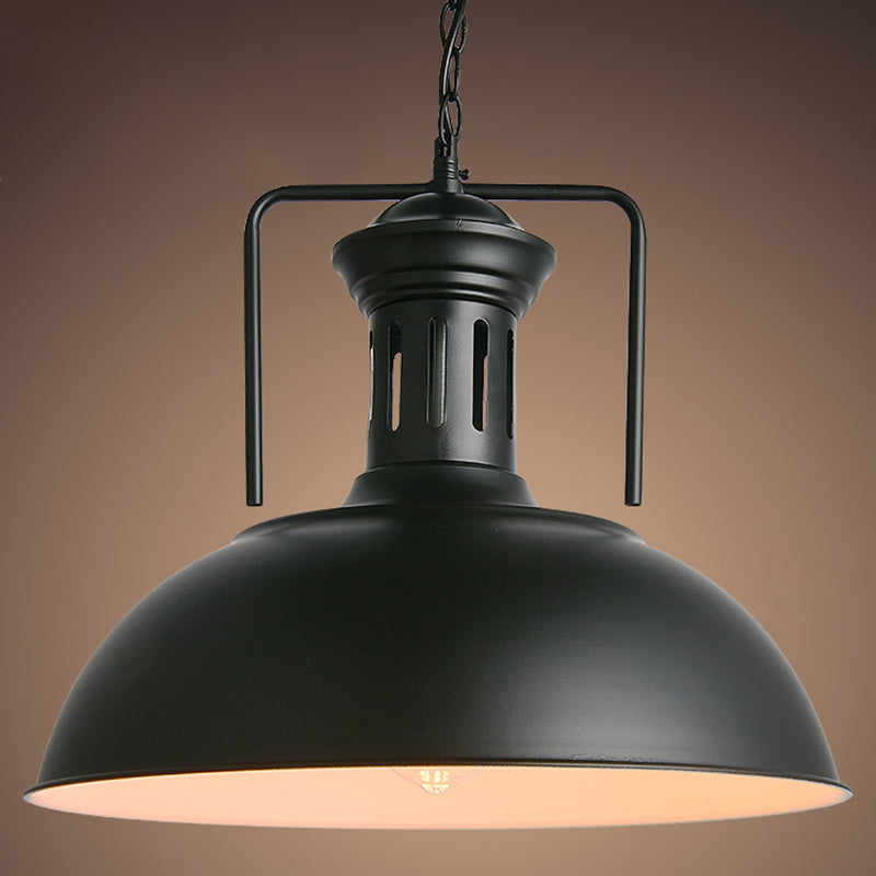 Industrial Swivel Joint Pendant Lighting Fixture: Metal Ceiling Light- Hang In Style! Black