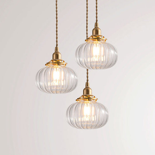 Contemporary Gold Hanging Pendant Light Fixture For Round Dining Rooms