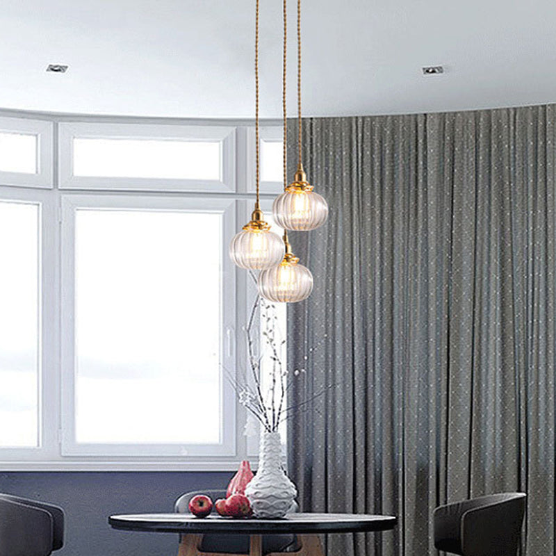 Contemporary Gold Hanging Pendant Light Fixture For Round Dining Rooms