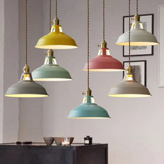 Contemporary Metal Barn Pendant Light Fixture For Restaurants