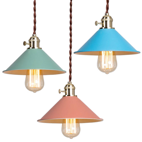 Tapered Metal Pendant Lamp For Modern Dining Room Lighting