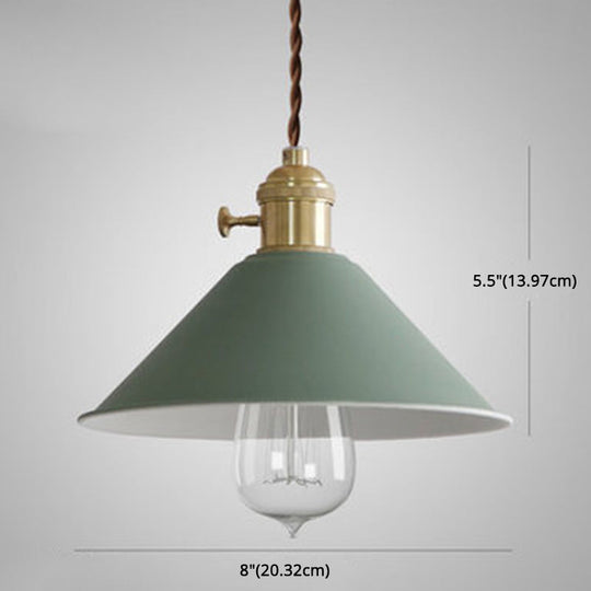 Tapered Metal Pendant Lamp For Modern Dining Room Lighting