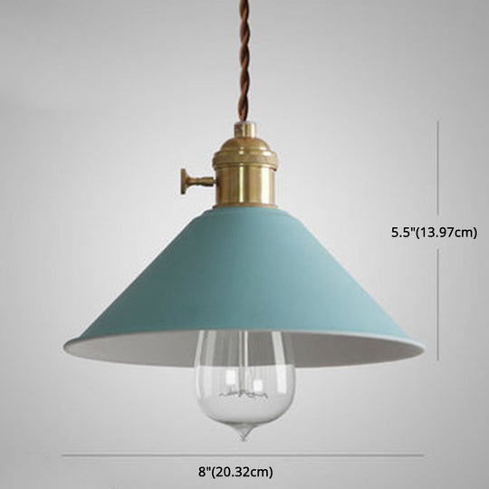 Tapered Metal Pendant Lamp For Modern Dining Room Lighting