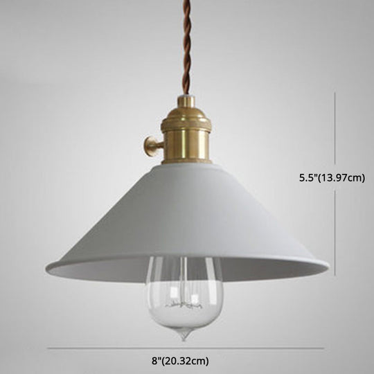 Tapered Metal Pendant Lamp For Modern Dining Room Lighting