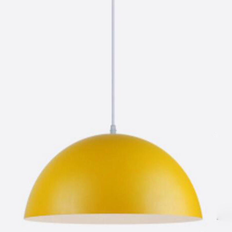 Modern Metal Dome Pendant Light For Dining Room - Contemporary Hanging Fixture