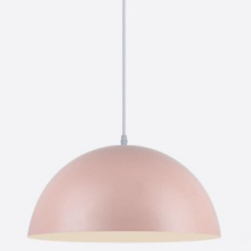 Modern Metal Dome Pendant Light For Dining Room - Contemporary Hanging Fixture