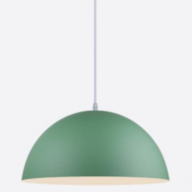 Modern Metal Dome Pendant Light For Dining Room - Contemporary Hanging Fixture