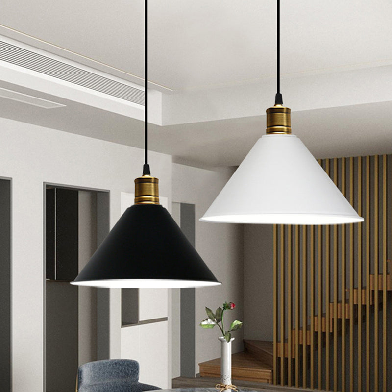 Nordic Conical Pendant Lamp - Stylish Metal Restaurant Down Lighting