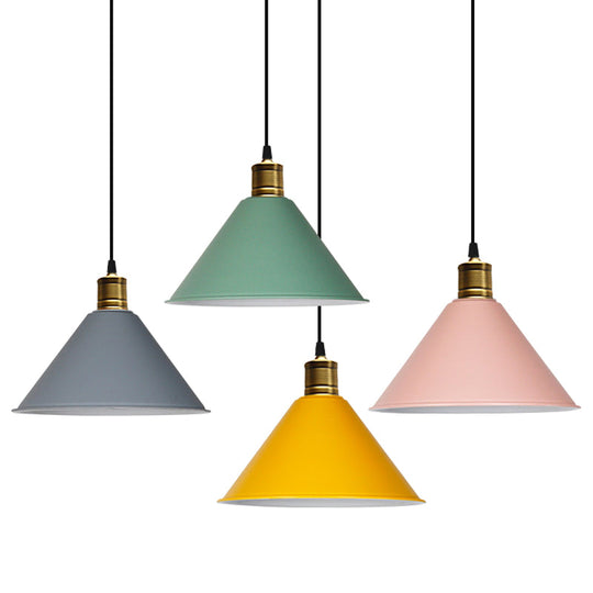 Nordic Conical Pendant Lamp - Stylish Metal Restaurant Down Lighting