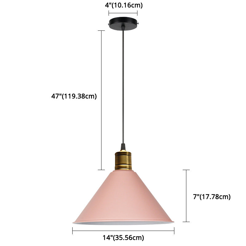 Nordic Conical Pendant Lamp - Stylish Metal Restaurant Down Lighting