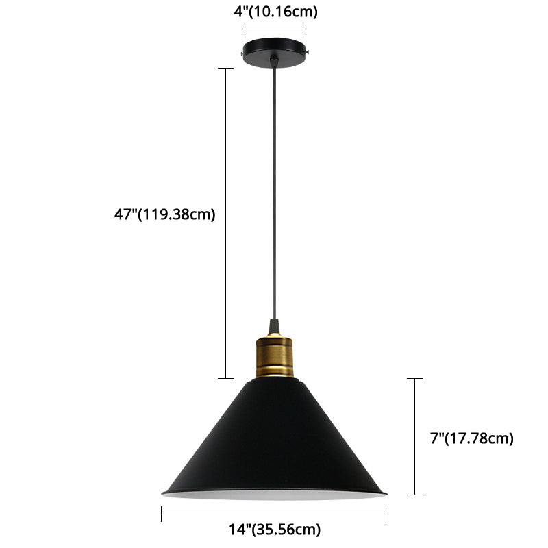 Nordic Conical Pendant Lamp - Stylish Metal Restaurant Down Lighting