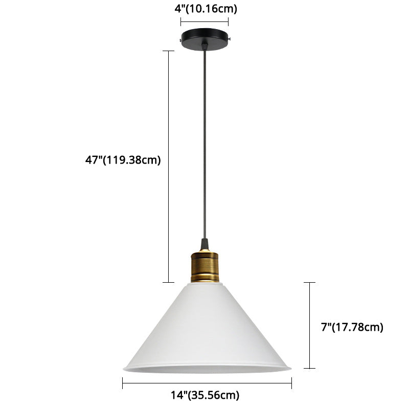 Nordic Conical Pendant Lamp - Stylish Metal Restaurant Down Lighting