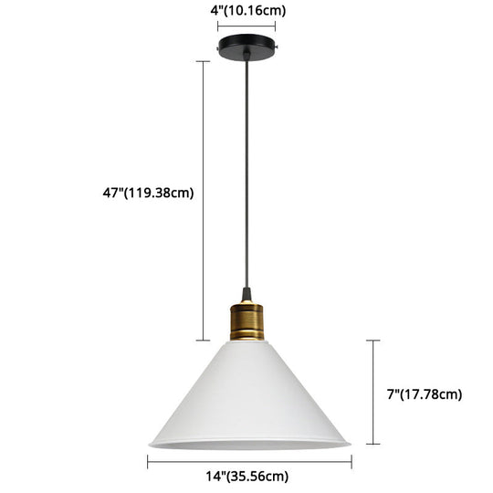 Nordic Conical Pendant Lamp - Stylish Metal Restaurant Down Lighting