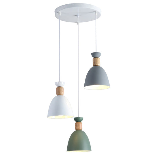 Sleek Hanging Ceiling Pendant Light With Tapered Metal Shade - Perfect For Dining Rooms White /