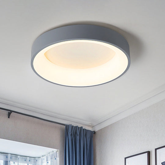 Modern Circle Ceiling Light: Acrylic Fixture For Bedroom Close-To-Ceiling Mount