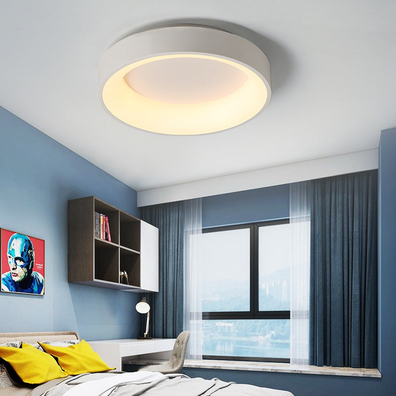 Modern Circle Ceiling Light: Acrylic Fixture For Bedroom Close-To-Ceiling Mount White / 12