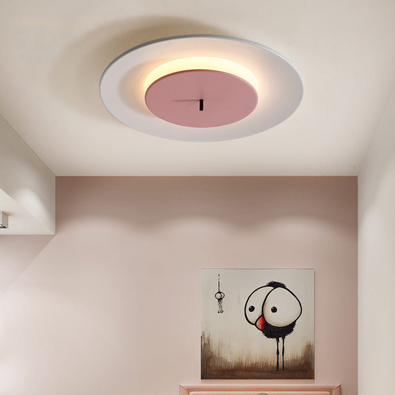 Nordic Led Acrylic Flush Mount Ceiling Light - Stylish Close-To-Ceiling Lighting Fixture