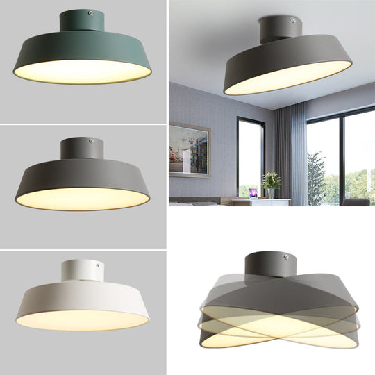 Nordic Style Acrylic Led Ceiling Light Fixture - Circle Design