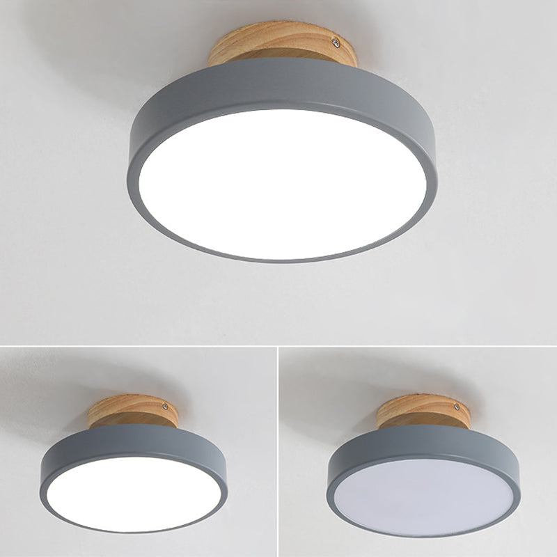 Modern Led Acrylic Circle Flush Mount Ceiling Light Fixture