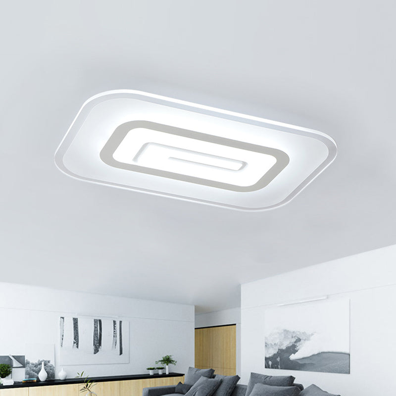 Ultra Thin Flush Mount Led Ceiling Light Available In Warm/White - 23.5/35.5 W White / 23.5