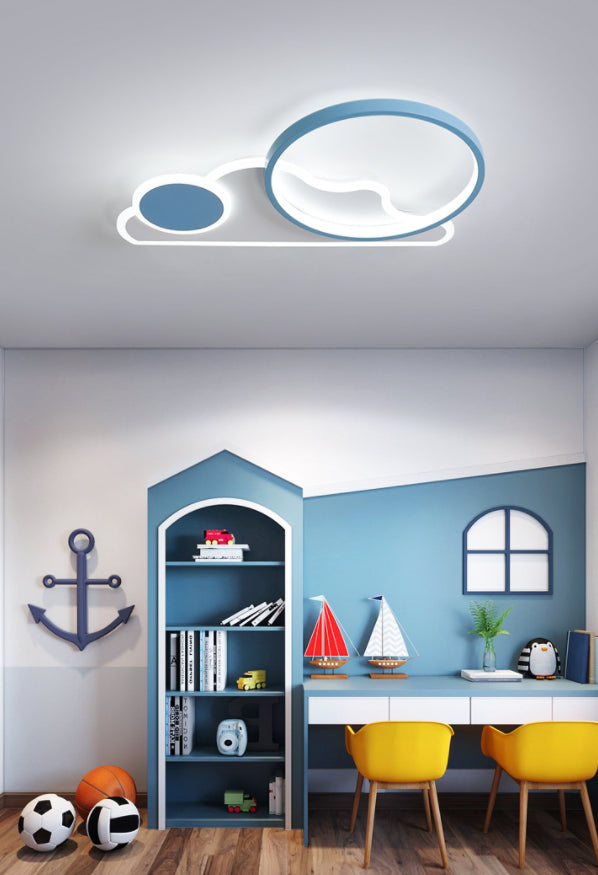 Simplicity Led Flush Ceiling Light For Bedroom And Living Room - Cloud Circle Design