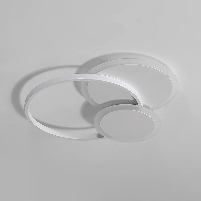 Modern Acrylic Circle Flush Mount Ceiling Light For Bedroom