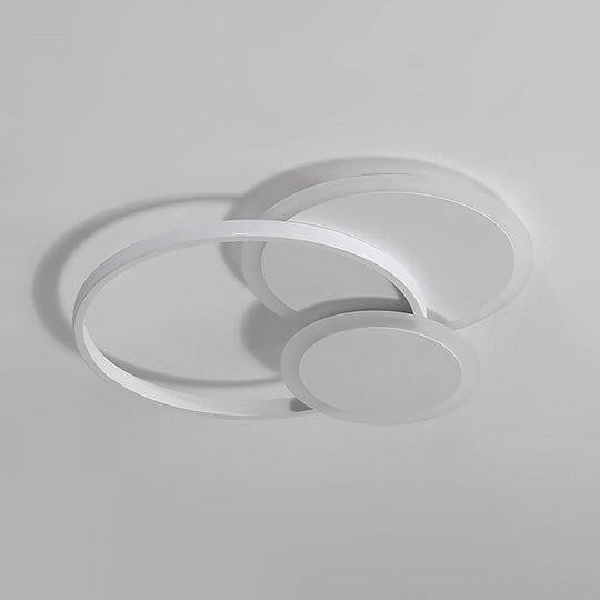 Modern Acrylic Circle Flush Mount Ceiling Light For Bedroom