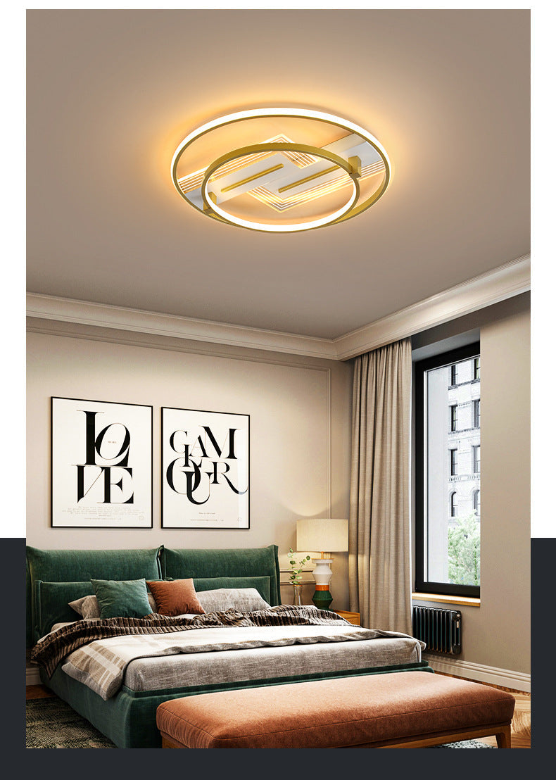 Modern Geometric Flush Mount Ceiling Light For Living Room