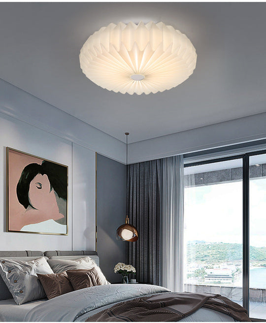 Contemporary Acrylic Flower Flush Mount Ceiling Light For Bedroom