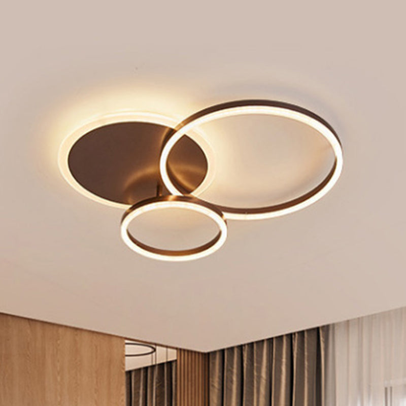 Contemporary Circle Flush Mount Ceiling Light For Living Room