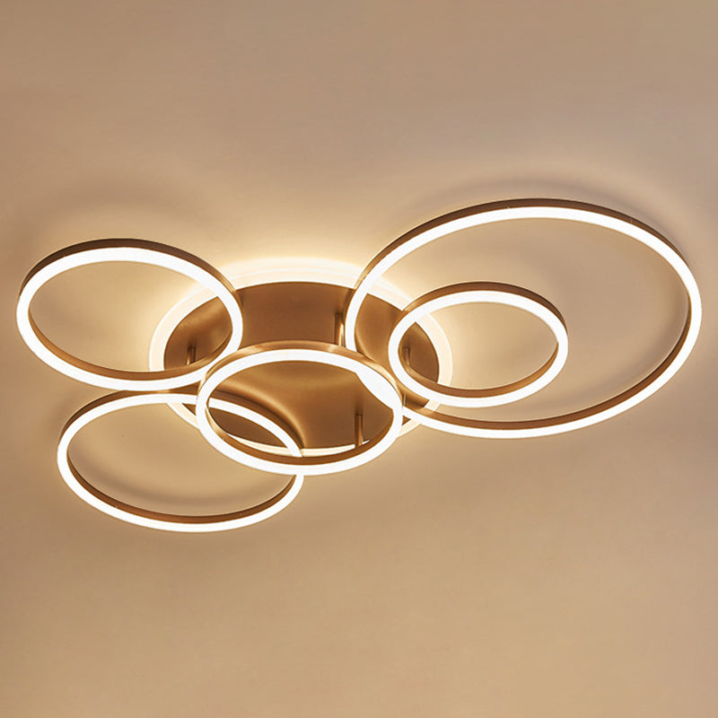 Contemporary Circle Flush Mount Ceiling Light For Living Room