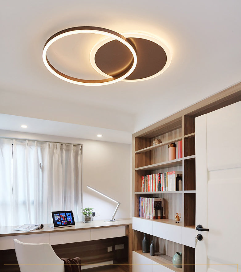 Contemporary Circle Flush Mount Ceiling Light For Living Room